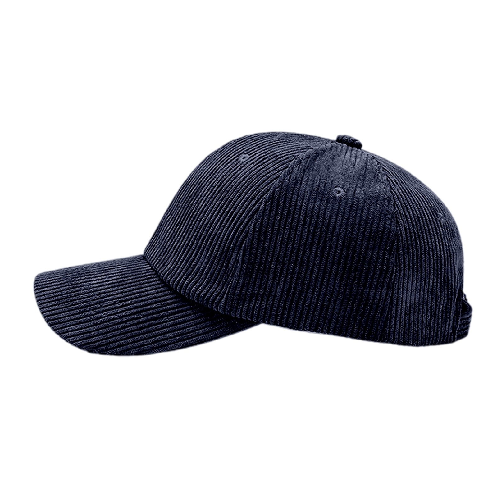 thumbnail image 4 of Gorra de béisbol unisex de pana - Textura suave, visera, correa ajustable - Informal/para actividades al aire libre, 4 of 8